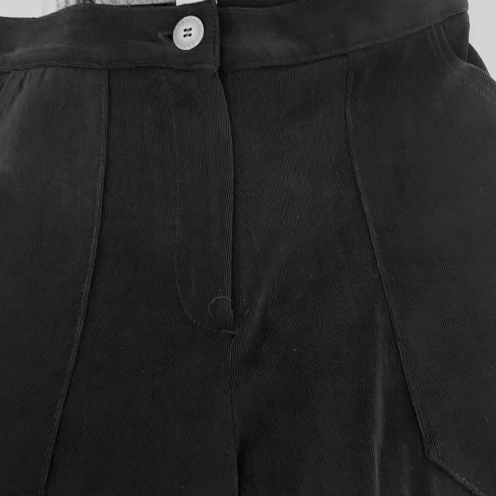 CHICO’S Slinky Travelers Ankle Drawstring Cinch Black Front Zip Pants Sz .5 - Picture 5 of 10